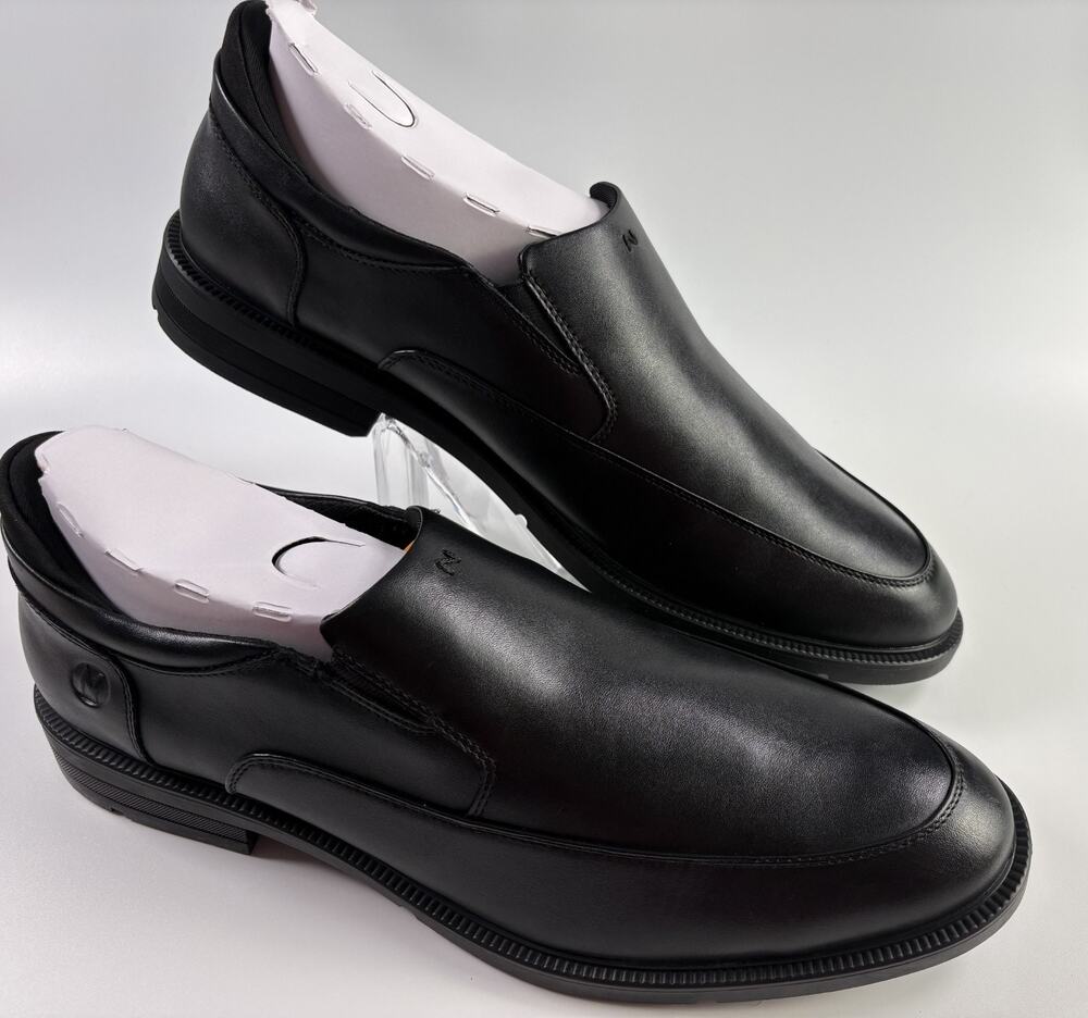 Nunn Bush Kore Hero MT SO Slip On Men's Black Extra Wide Loafers Shoes 12